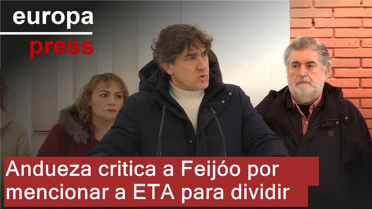 Andueza exige a Feijóo que deje de hablar de ETA para crear 