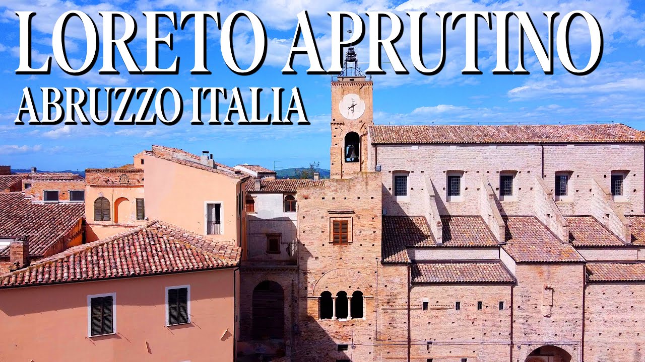Средневековый город в центре Италии Loreto Aprutino