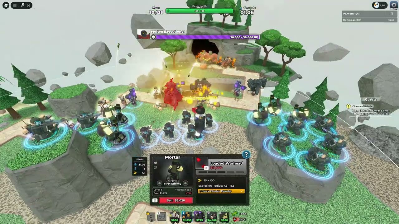 Typical youtuber plays an untypical Tower Defense Game on Molten mode. (TDS Gameplay)