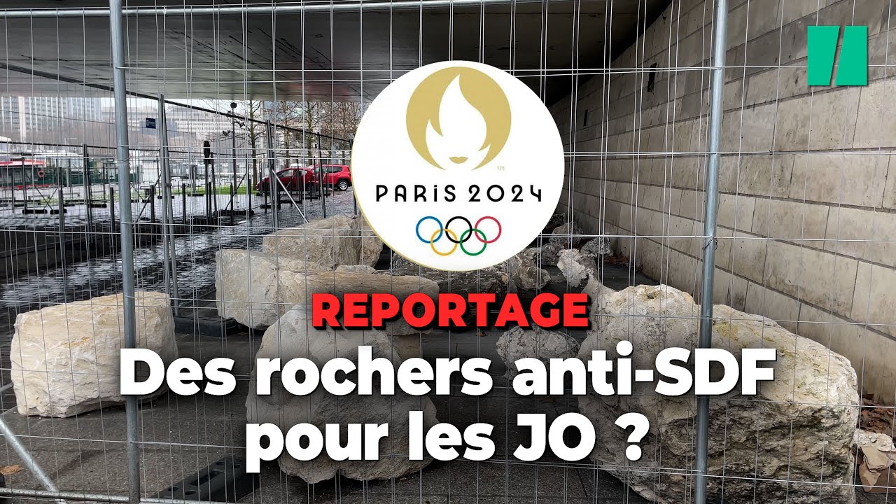 Ces rochers anti-SDF à Paris font-ils partie du dispositif des Jeux Olympiques ?