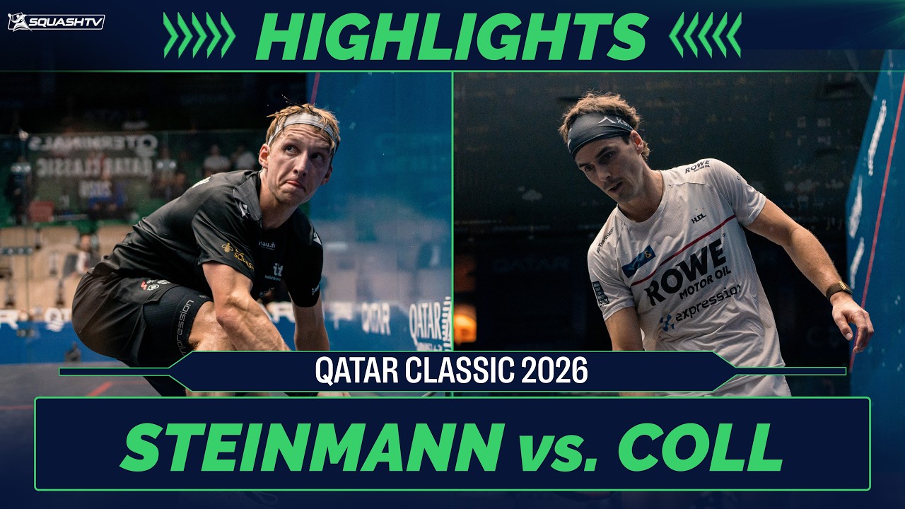 🇨🇭 Steinmann v Coll 🇳🇿 | Qatar Classic 2026 | NAJLEPSZE MOMENTY 2. RUNDY