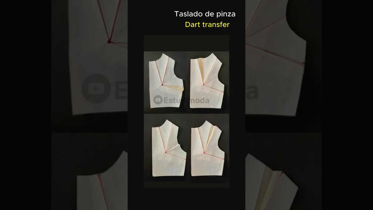📌Traslado de pinza ¿Cómo poner pinzas a mi blusa? 