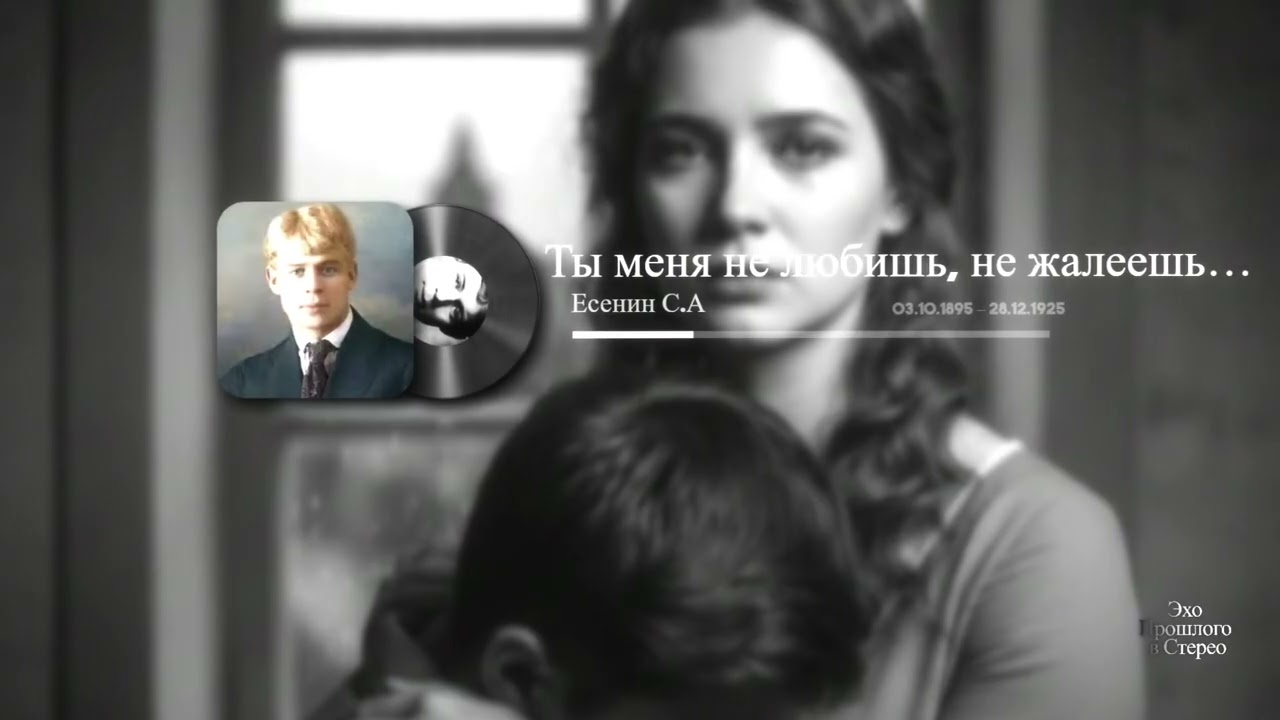 Ты меня не любишь, не жалеешь…(Есенин С.А)