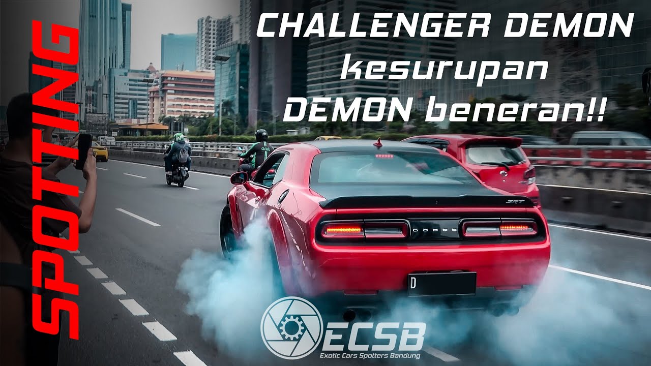 Dodge Challenger SRT Demon NGAMUK  di Jalanan Jakarta, Indonesia!!
