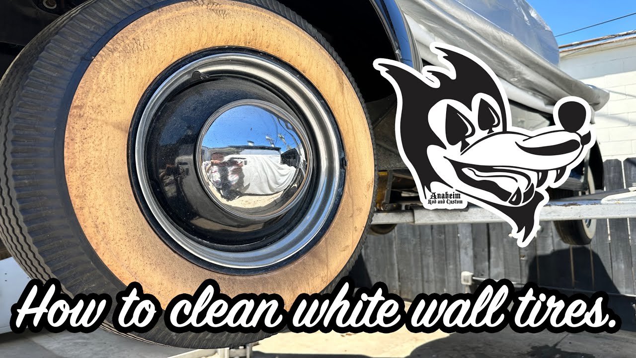 How to clean white wall tires.