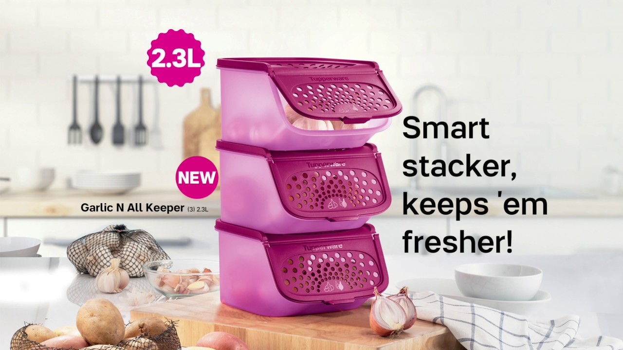 Tupperware Garlic N All Keeper 2.3L