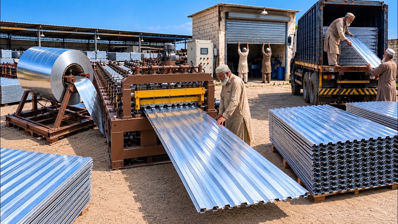 Inside a Pakistani Factory | How Steel Coils Are Turned into Shop Shutters