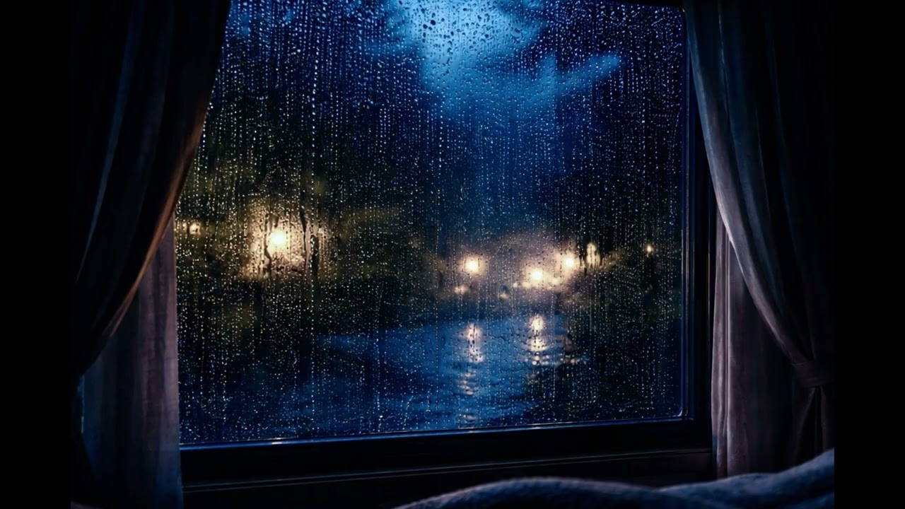 Rain Sounds Outside the Window 🌧️ Sleep All Night | Deep Sleep White Noise