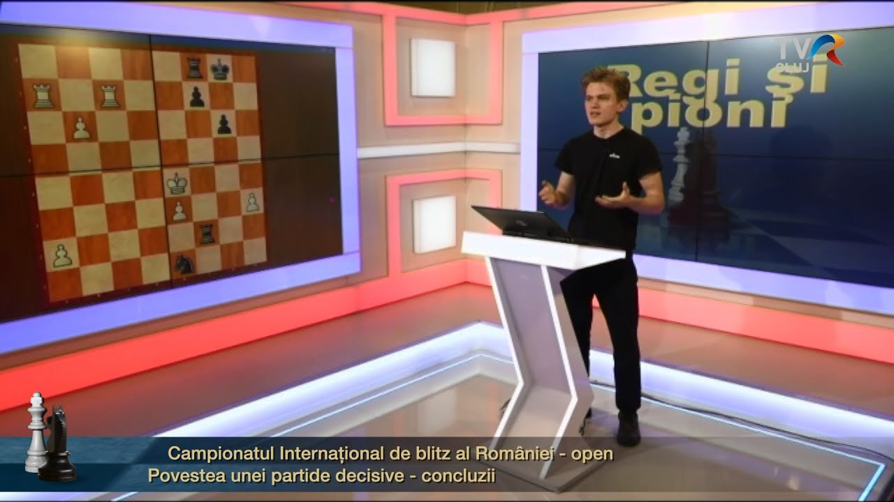 Campionatul Internațional de blitz al României - open / Povestea unei partide decisive