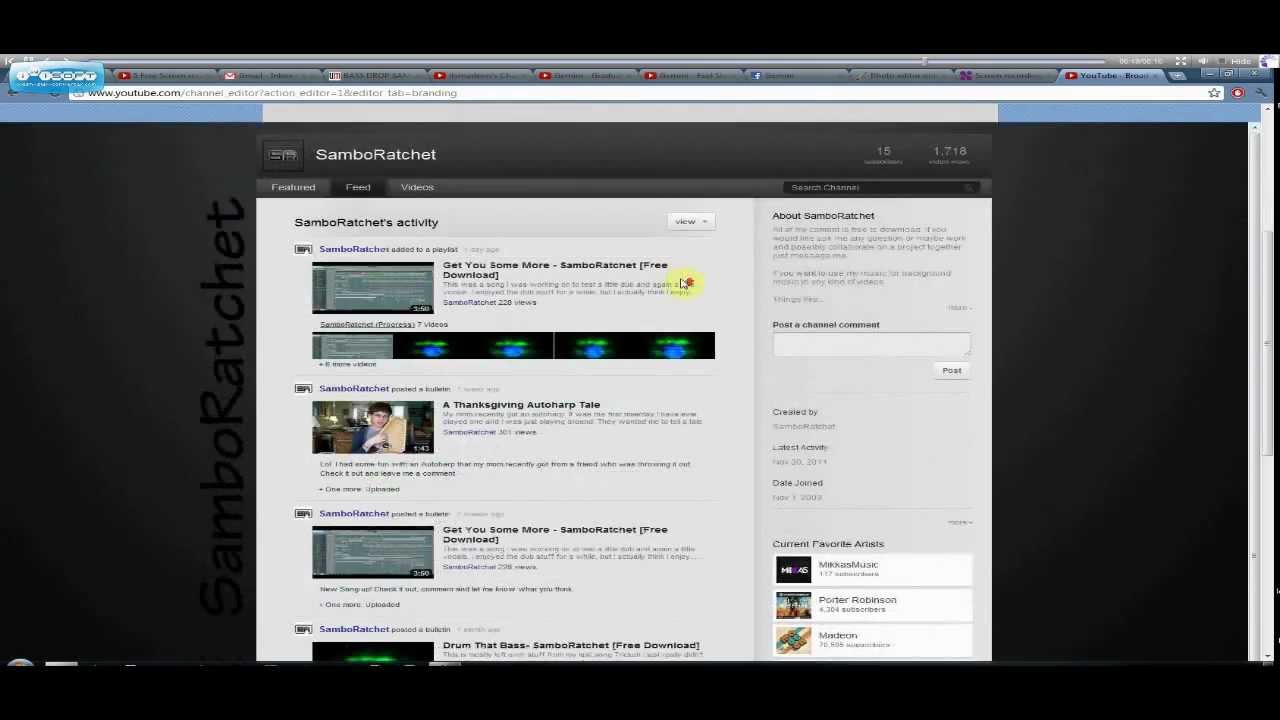 New Youtube Layout 2011/2012 Custom Background Tutorial [Free Templates in Description]