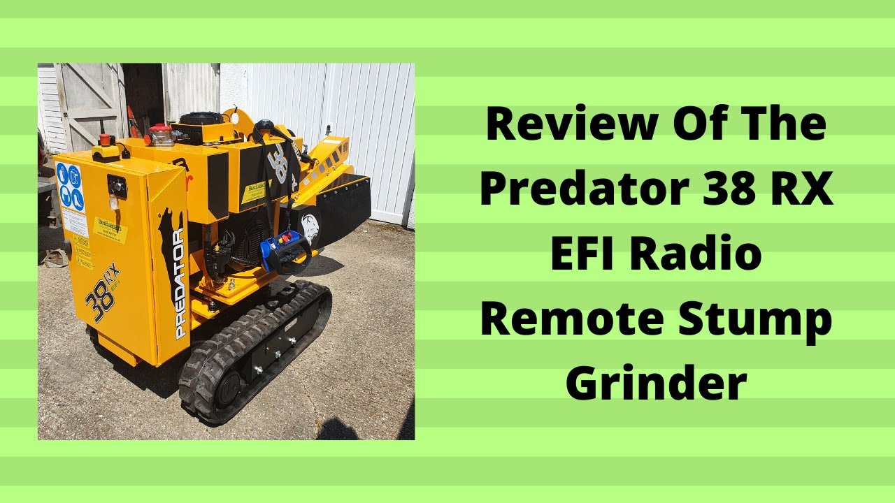 Review Of The Predator 38 RX EFI Radio Remote Stump Grinder