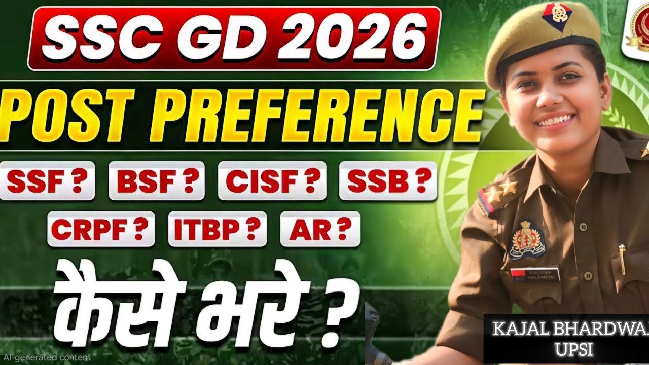 SSC GD Post Preference कैसे भरे🎯@kajalbhardwaj156 