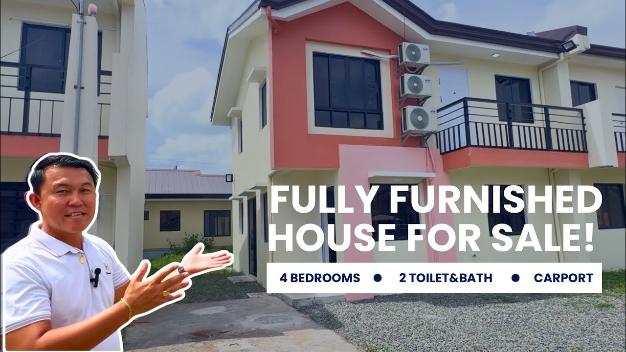 Fully Furnished House For Sale! | 4 Bedrooms 2 Toilet and Bath Carport | Near Clark Global City