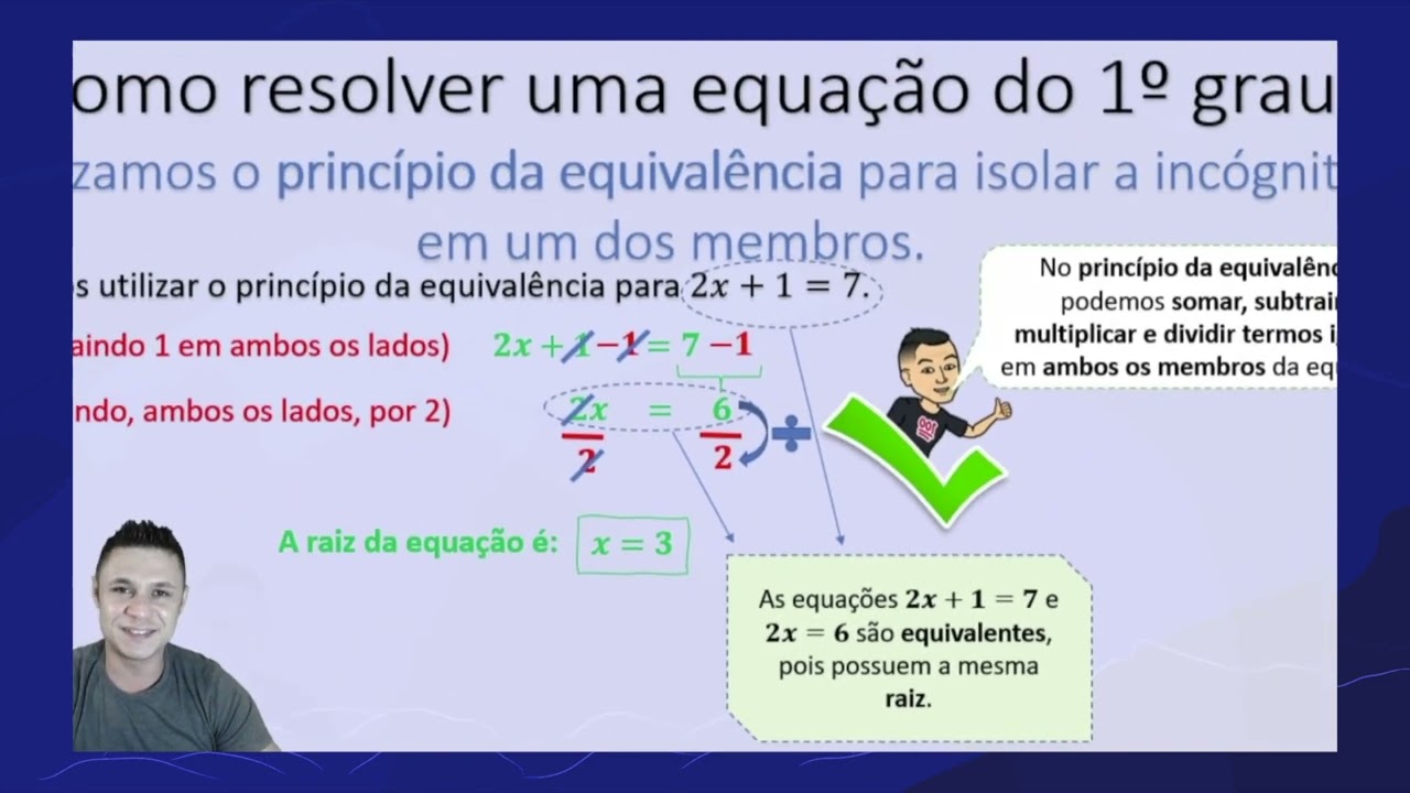 Equação do 1º grau: Como resolvê-las? | Rioeduca na TV – Matemática - 7º Ano