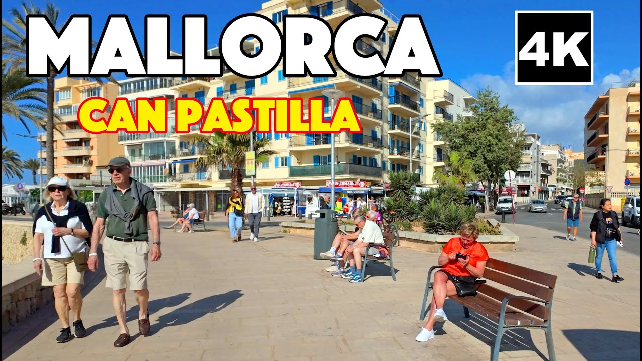 Mallorca Majorca Can Pastilla Morning Walk 4K