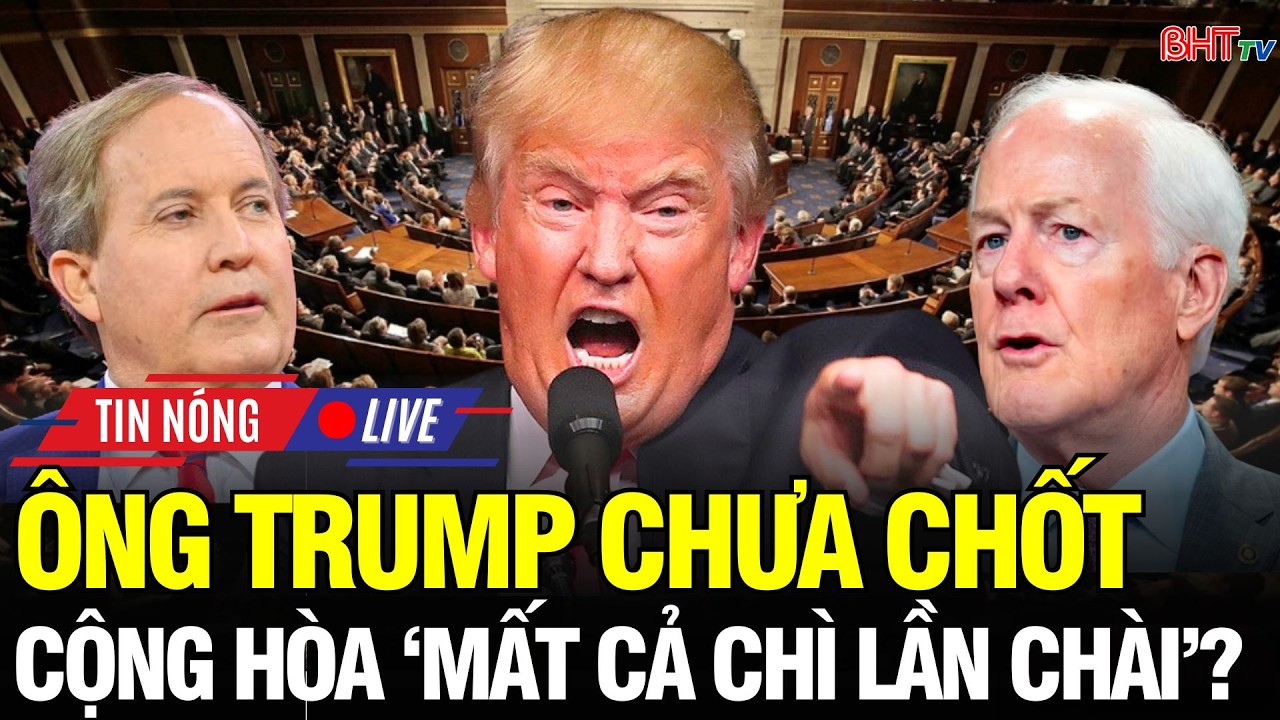 🔴Nước Mỹ Rung Chuyển: Ông Trump chưa chọn phe, ghế đỏ Texas lung lay -Thượng viện có về tay Dân chủ?