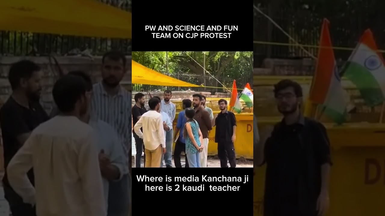 Pw and science and fun team on CJP protest #cjp #cjpprotest #shorts