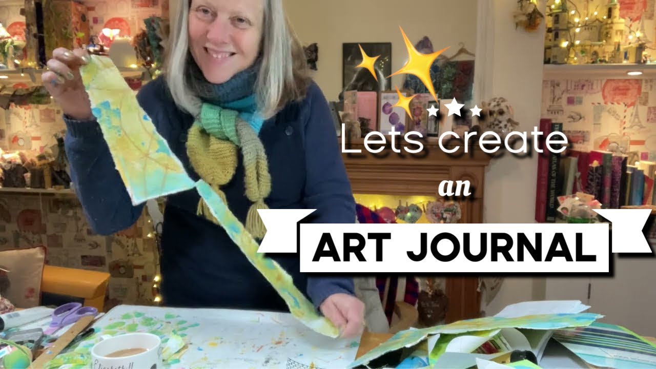 #Tutorial make  simple art journal reuse scraps ♻️