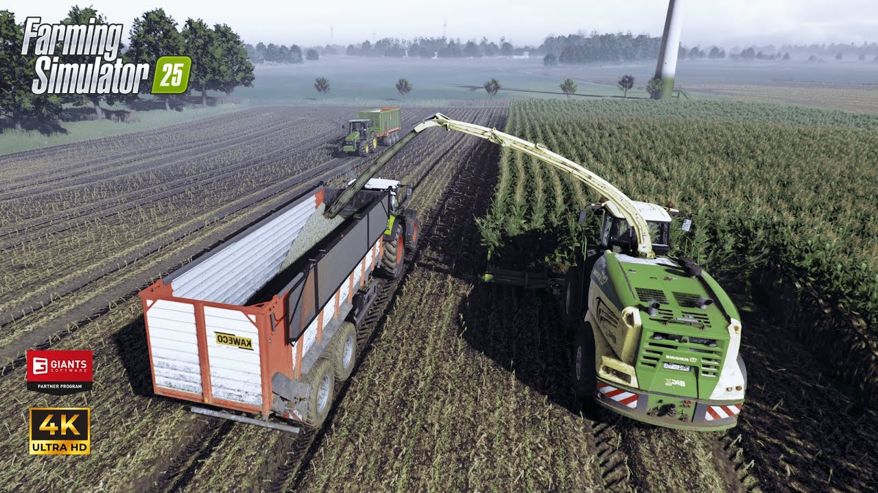FS25 | Krone Big X , John Deere & Claas @ Maize Silage | ReShade Gameplay | 