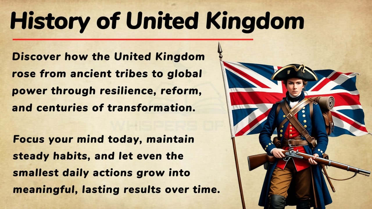 History of United Kingdom👑 | Learn English Through Story Level 3 📖 || Graded Reader 🎧📚