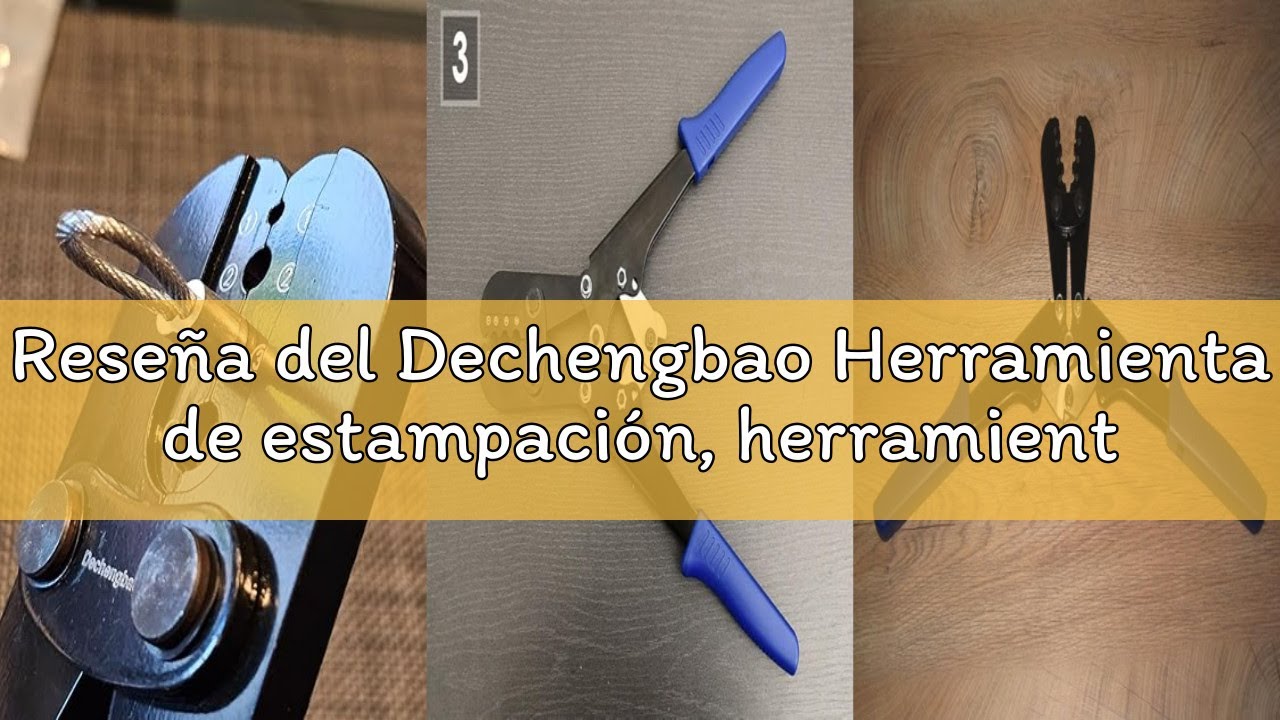 Reseña del Dechengbao Herramienta de estampación, herramientas de prensado de cable de acero para ma