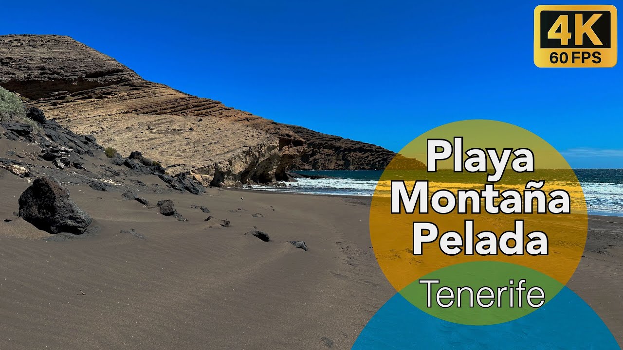 Tenerife - Playa Montaña Pelada 🏝️🌊💨 4K HDR