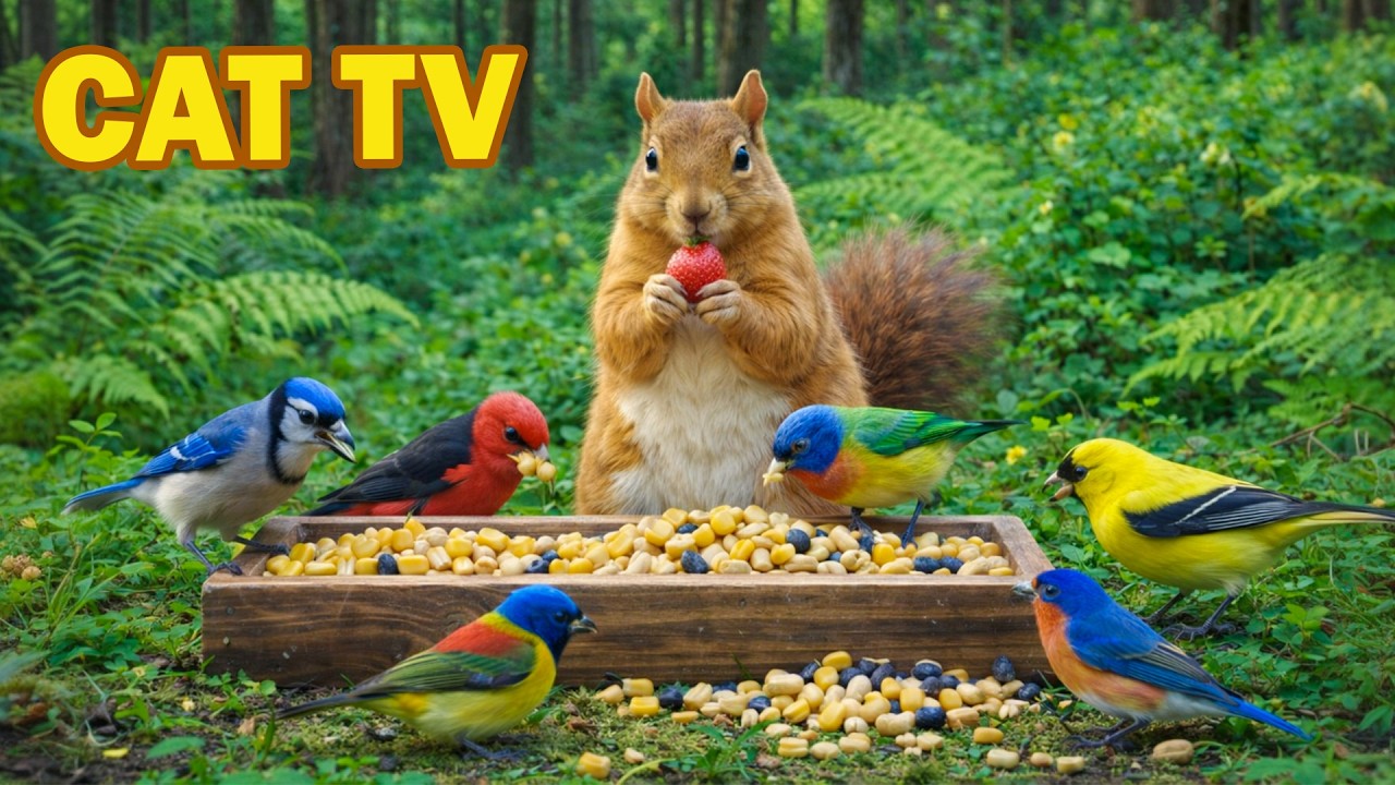 😺🐶🔥 Cats & Dogs Can’t Stop Watching 🐦🍃 | Birds & Calm Nature TV | 1.5 Hour Pet TV 4K HDR