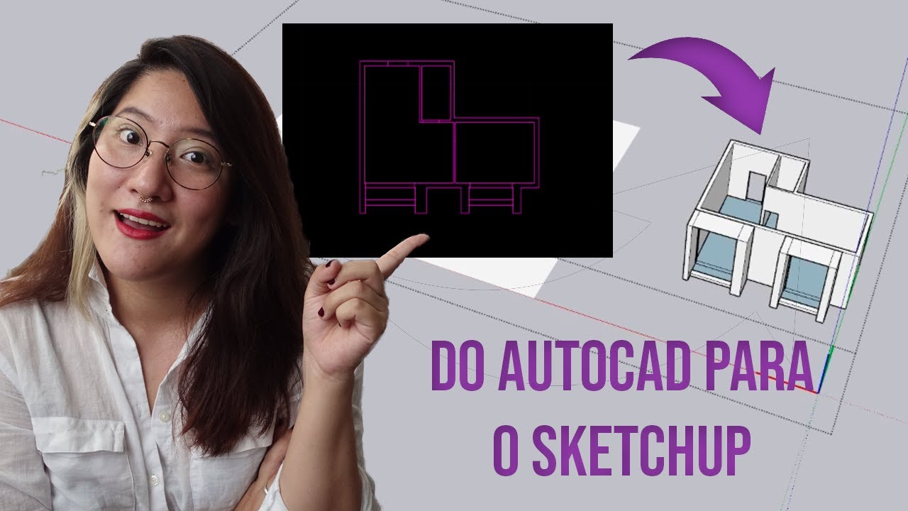 TRANSFORMANDO UMA PLANTA EM 3D DO AUTOCAD NO SKETCHUP | Projetando do Zero | EP 02