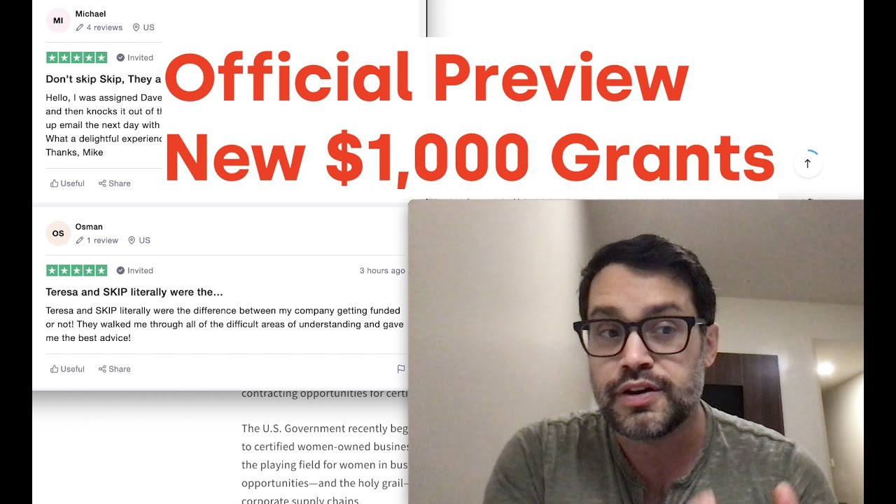 Official Preview for New $1,000 Grants | EIDL Grant Alternative