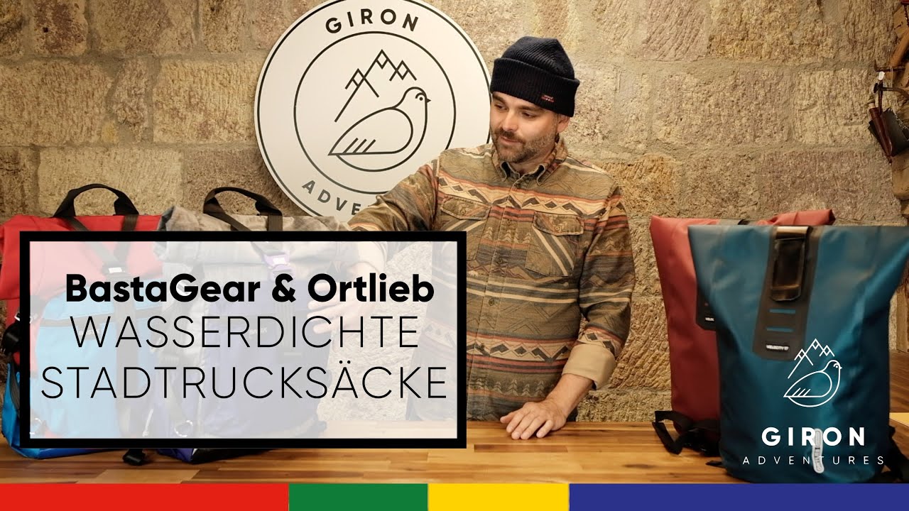 Wasserdichte Stadtrucksäcke von BastaGear und Ortlieb