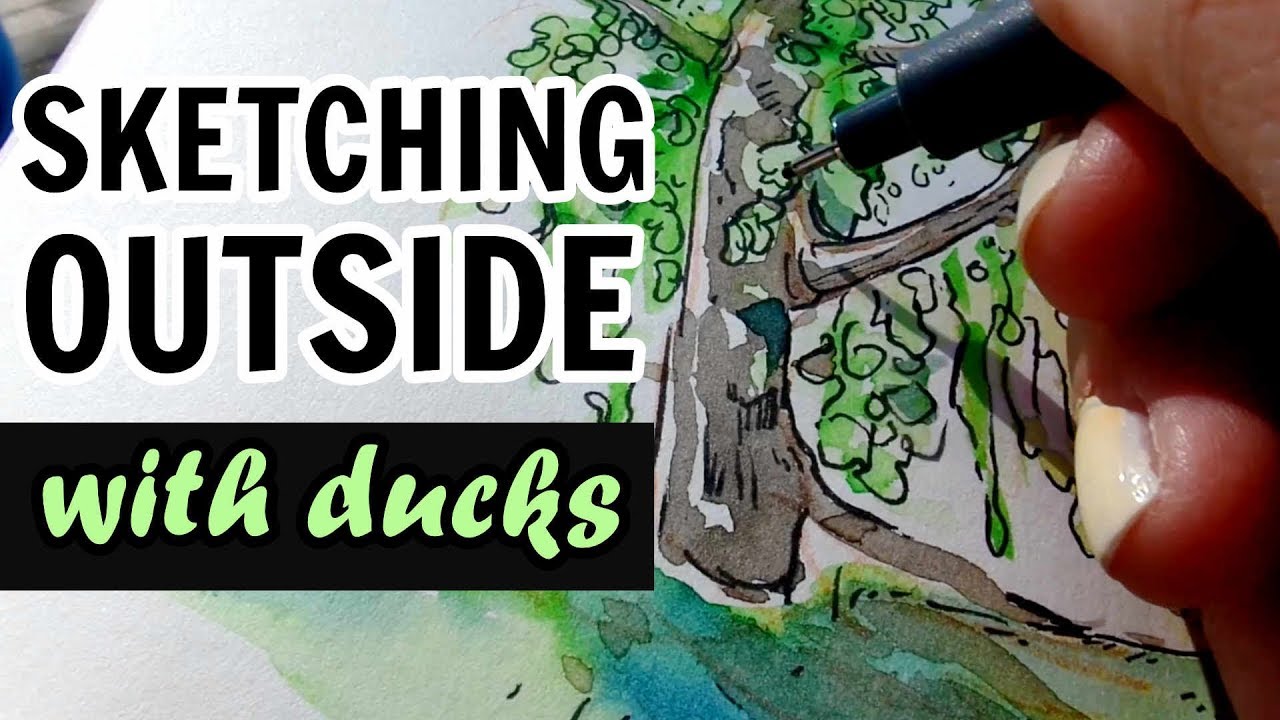 Sketching outside / Watching ducks at the park