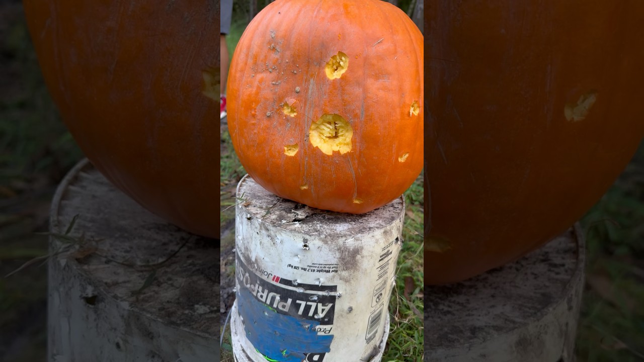 GLOCK 21 WITH RIP ROUNDS VS PUMPKIN 🎃 RIP BALLISTIC TEST ￼ASMR 😮&zwj;💨🔥