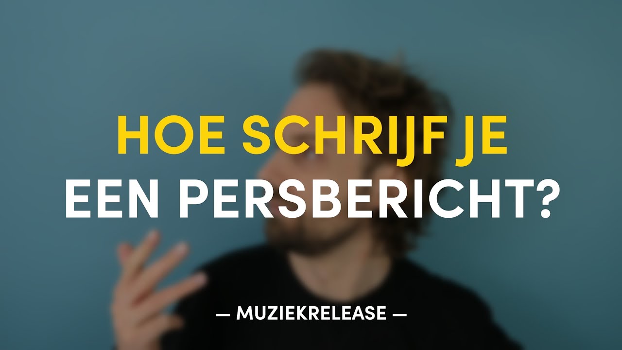 Hoe schrijf je een persbericht? | MUZIEKRELEASE