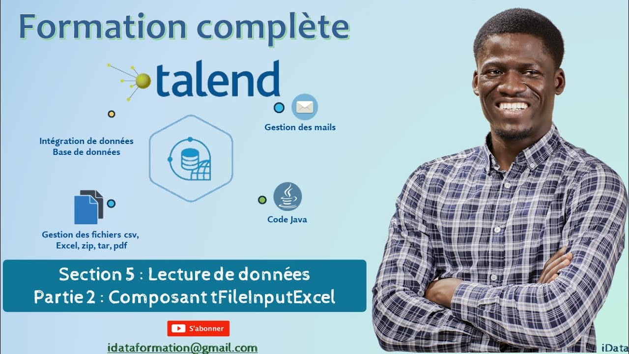 Lecture d'un fichier Excel (Composant tFileInputExcel)  – Talend Data Integration #11