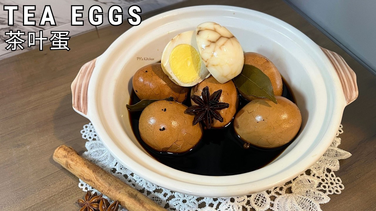 🥚 Chinese Tea Eggs 茶叶蛋 Authentic Chinese Street Food Recipe!