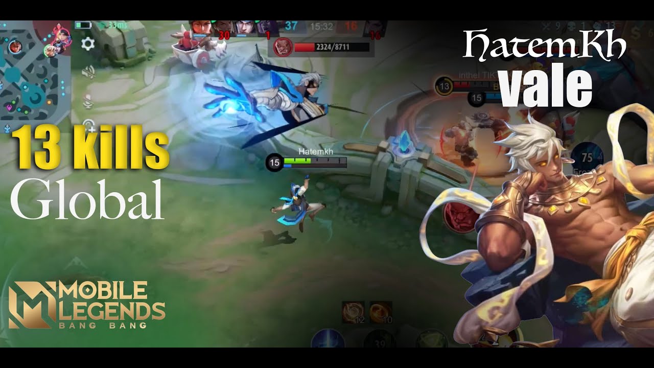 13 kills 1 Global triple kill | vale