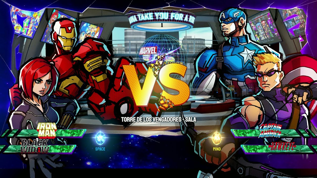 Iron Man Vs Capitan America - Marvel vs. Capcom Infinite Beyond