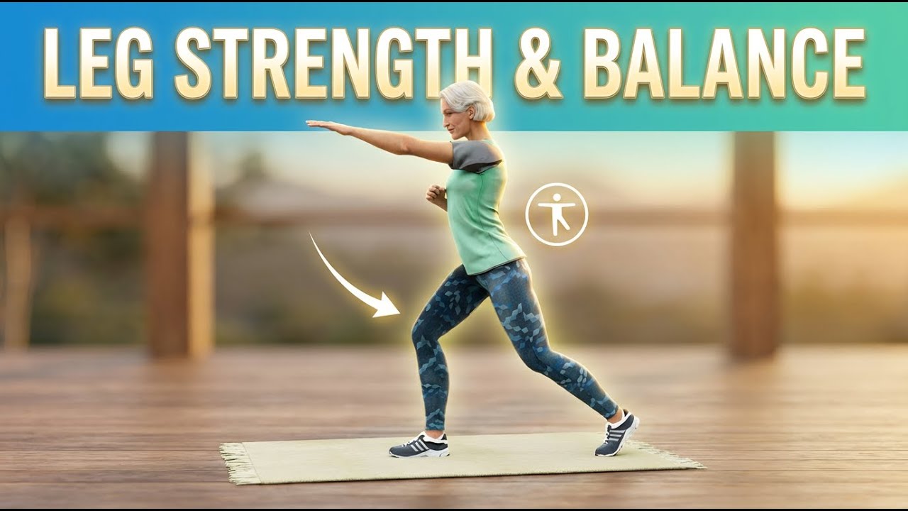 20 Min Senior Leg Strength & Balance: Move with Confidence