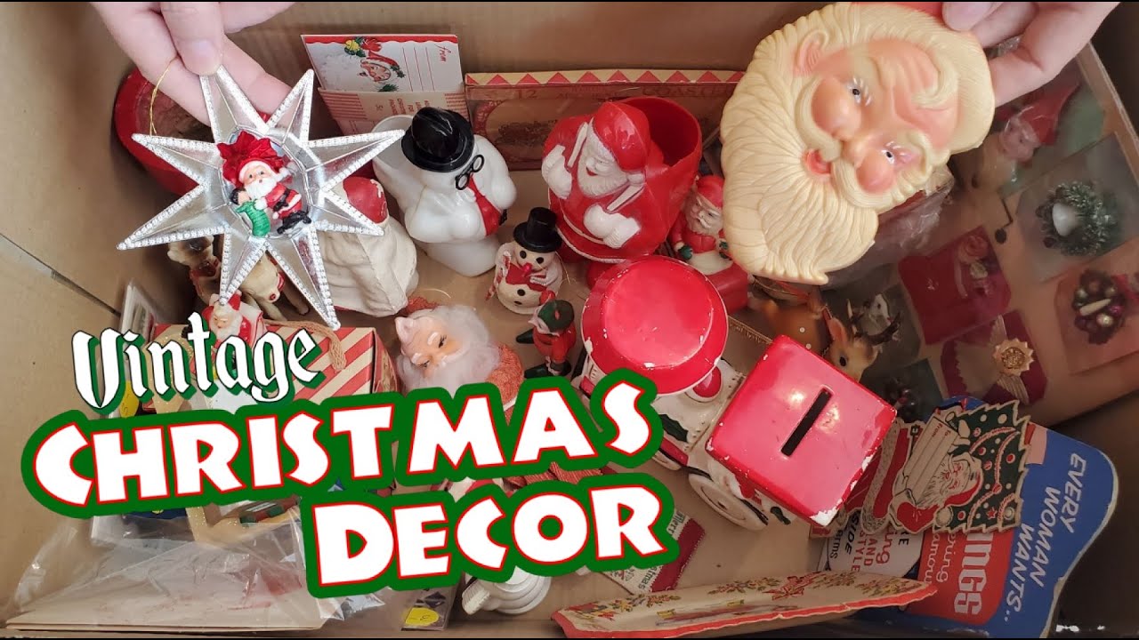 Christmas Antiques & Vintage Holiday Decoration Thrift Haul