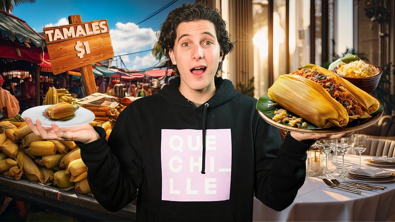 Probando TAMALES: $1 vs $500