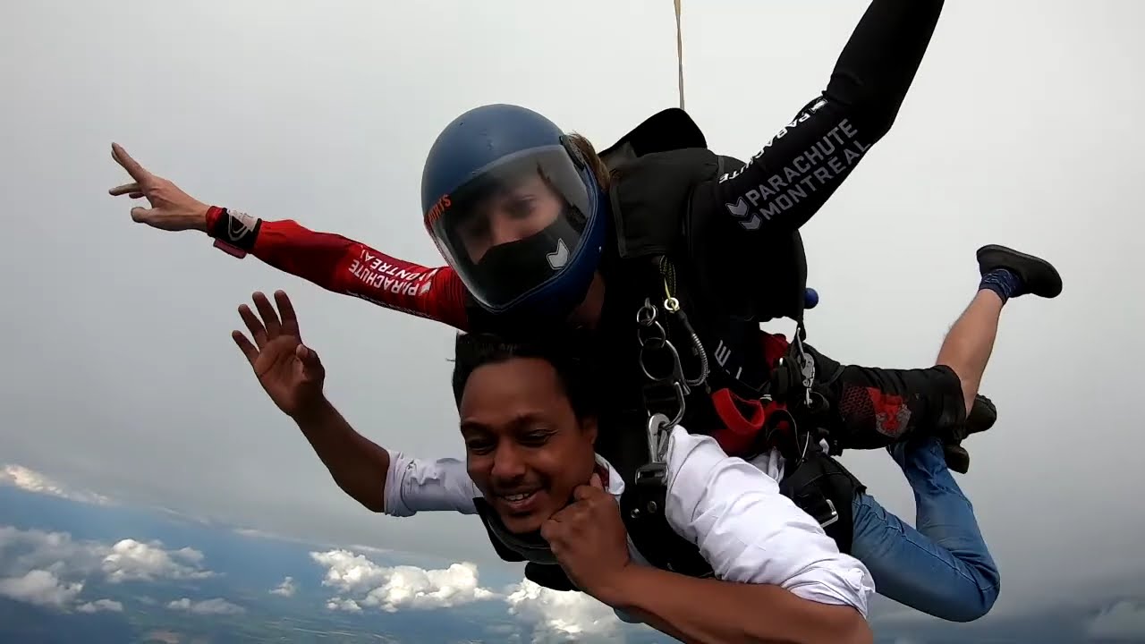 Sunil Bind Sky Diving Montreal Quebec Canada @ Parachute Montreal