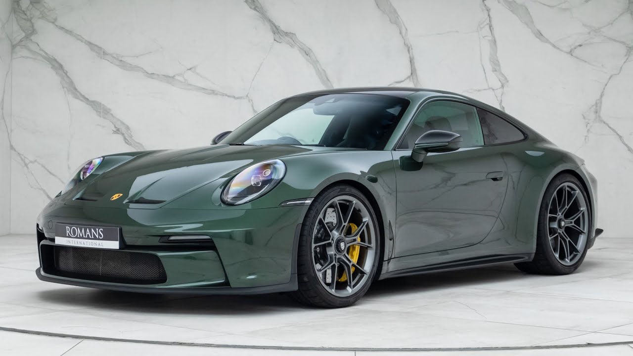 2022 Porsche 911 (992) GT3 Touring - PTS Oak Green Metallic - Walkaround & Interior & Revs [4K]