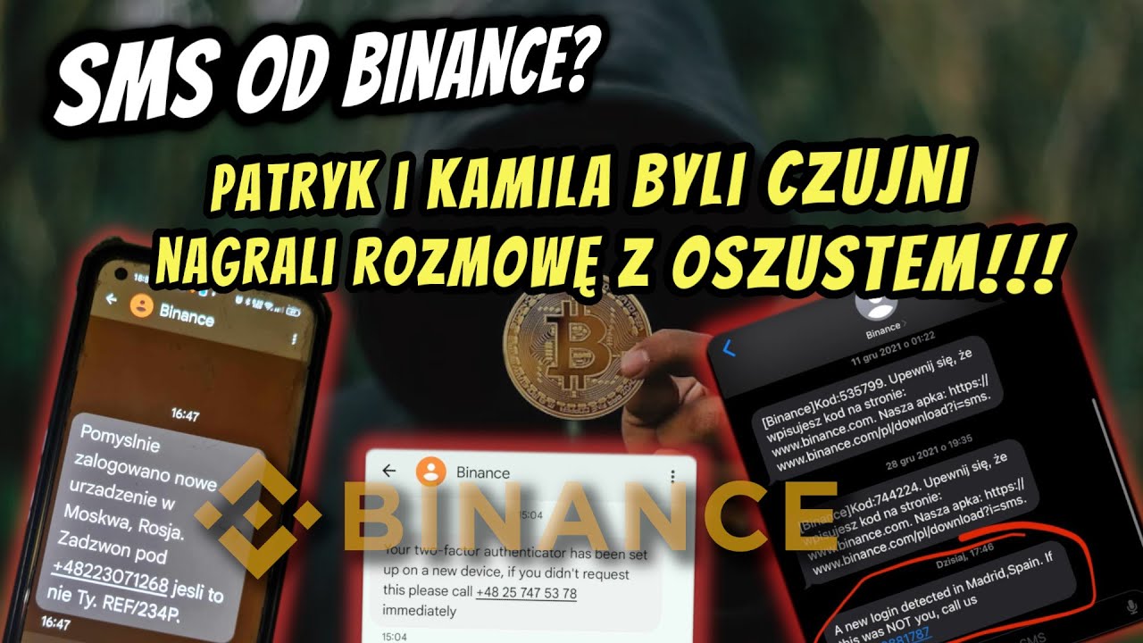 ❗ LOGOWANIE NA KONTO - ZADZWOŃ NATYCHMIAST - SMS OD BINANCE? SPOOFING OSZUSTWO  - ROZMOWA Z OSZUSTEM