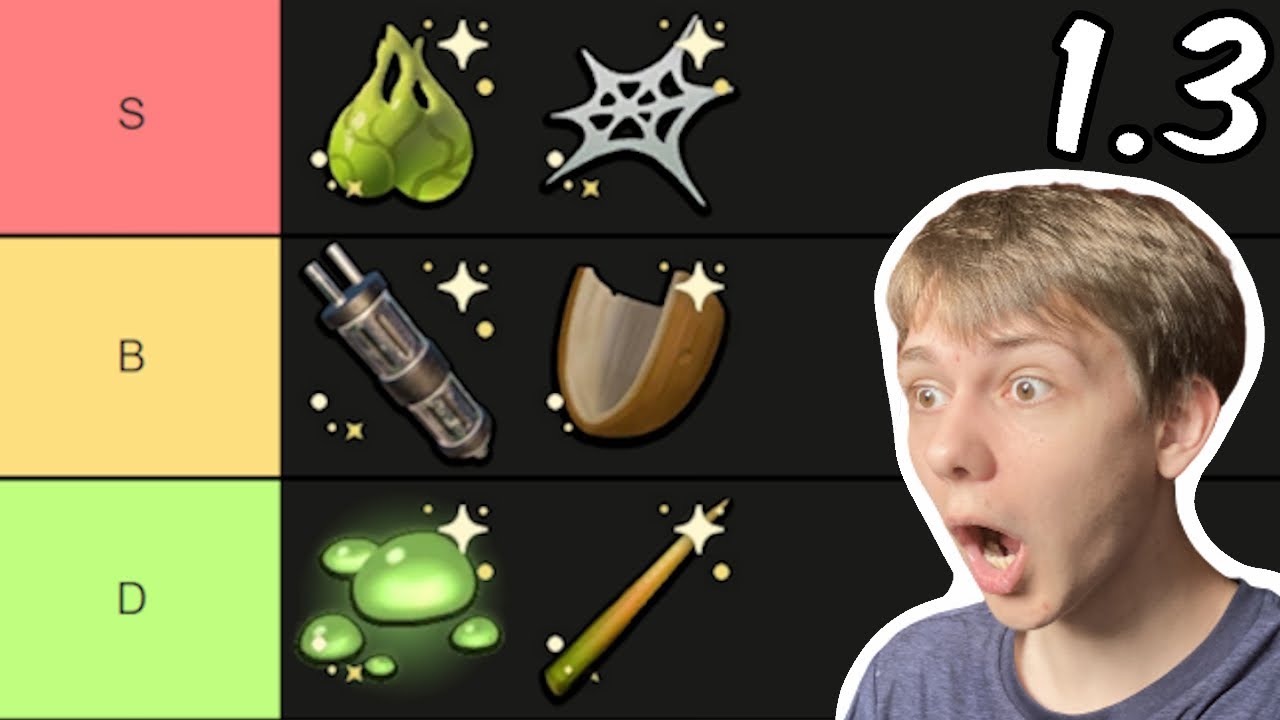 Список безделушек уровня 1.3 Grounded