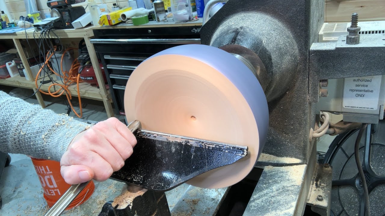Woodturning a Maple Bowl with CLING WRAP!