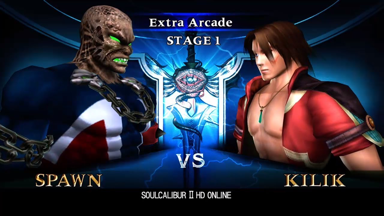 Soulcalibur 2 HD 5 Round Extremely Hard Extra Arcade with Spawn