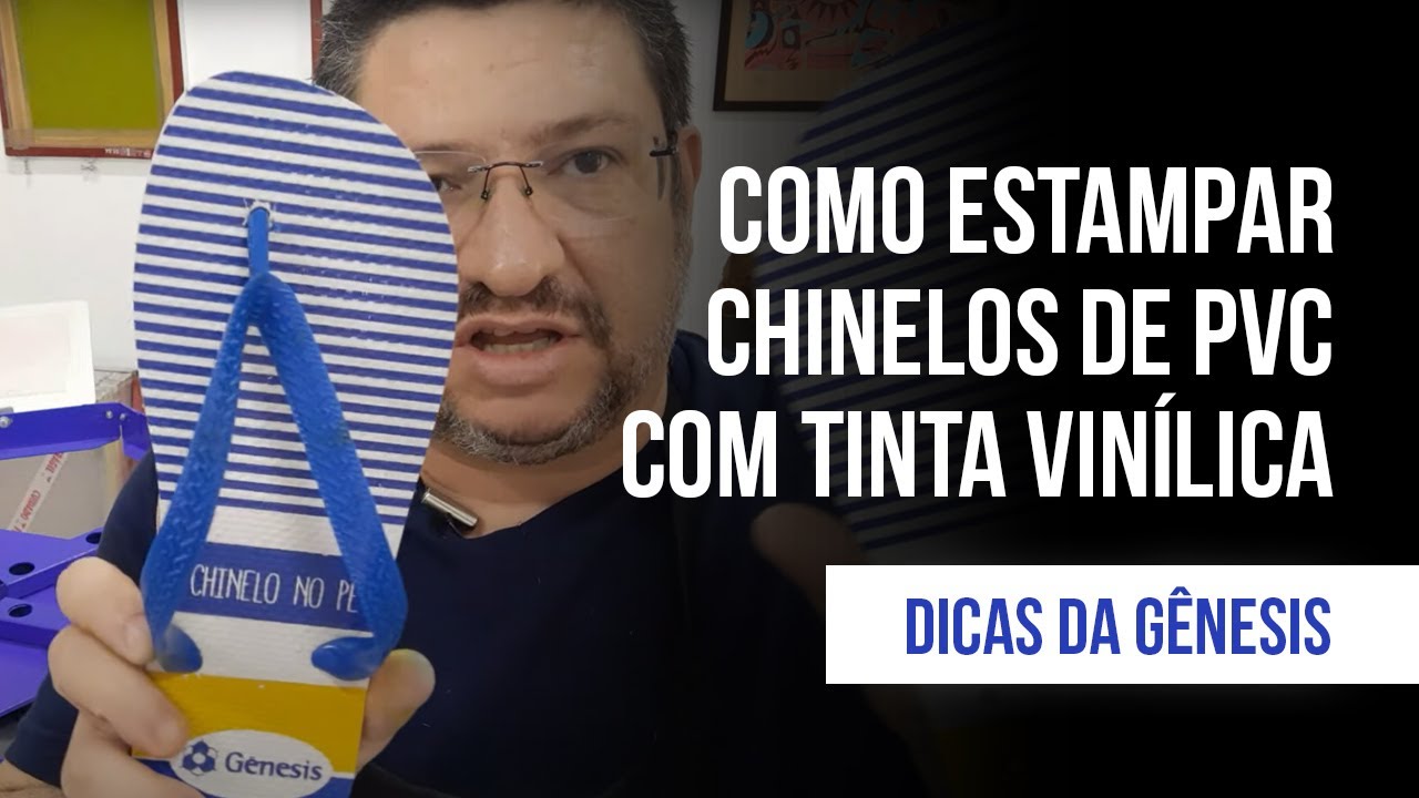 #99 - Como estampar chinelos de PVC com tinta vinílica