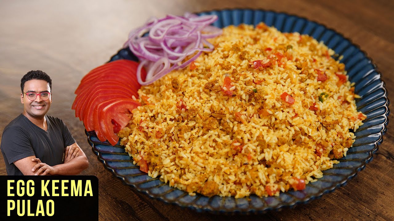 Egg Keema Pulao Recipe | How To Make Egg Bhurji Rice | Anda Pulao | Egg Rice Recipe By Varun Inamdar