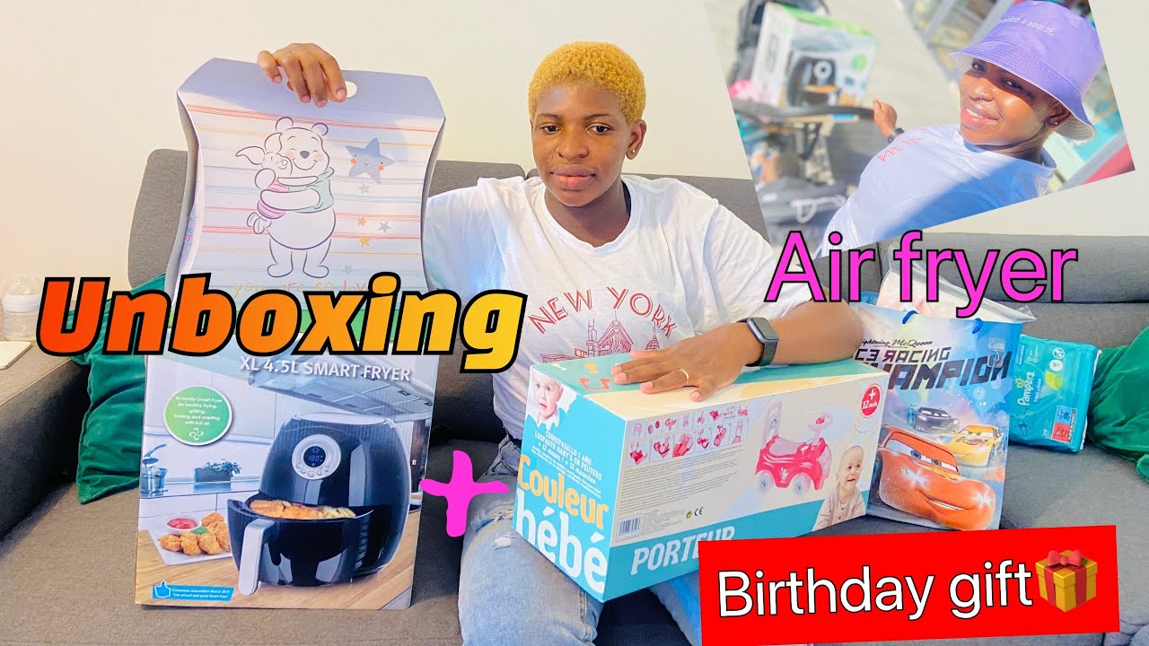 Birthday gift 🎁review Vlogs | unboxing air fryer | mom of 3 living In France 🇫🇷 LifewithHope