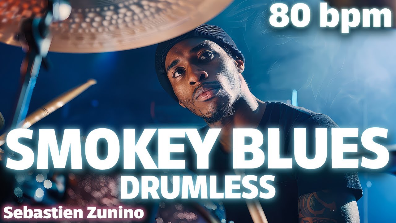 Smokey Blues Drumless Backing Track | 80 BPM